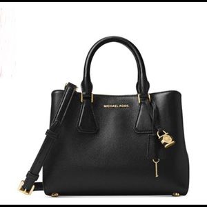 Michael Kors Camille Small Leather Satchel